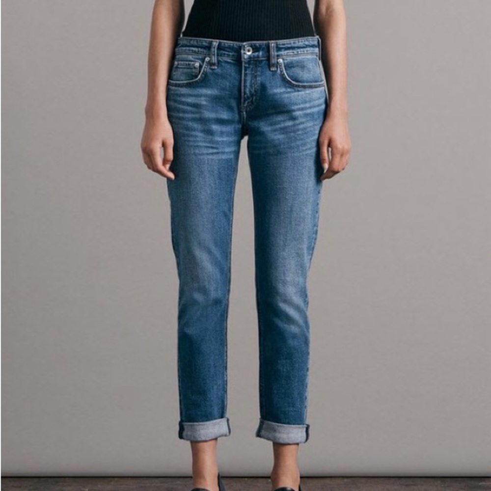 Rag & bone denim - low rise straight leg, color rove